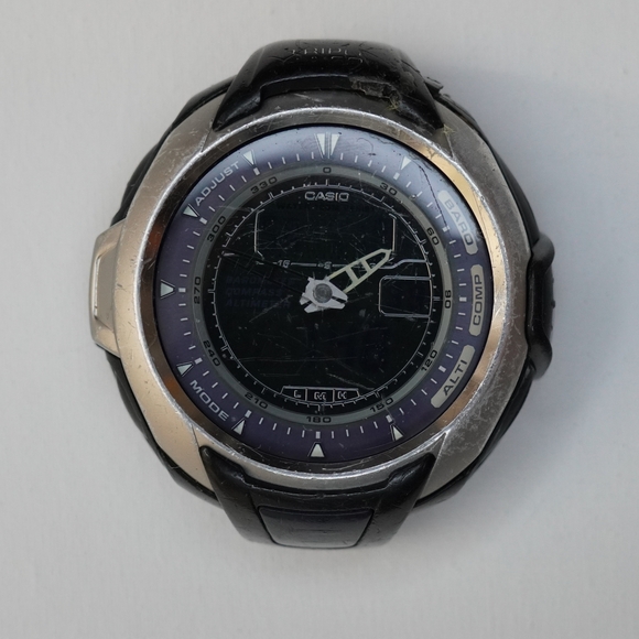CASIO PRG 60 PATHFINDER TRIPLE SENSOR TOUGH SOLAR QUARTZ WATCH 2767 JAPAN MODULE